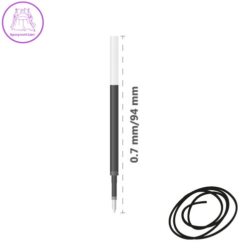 Náplň gelová MILAN Gel Touch 0,7 mm - černá Náplň gelová MILAN Gel Touch 0,7 mm - černá
