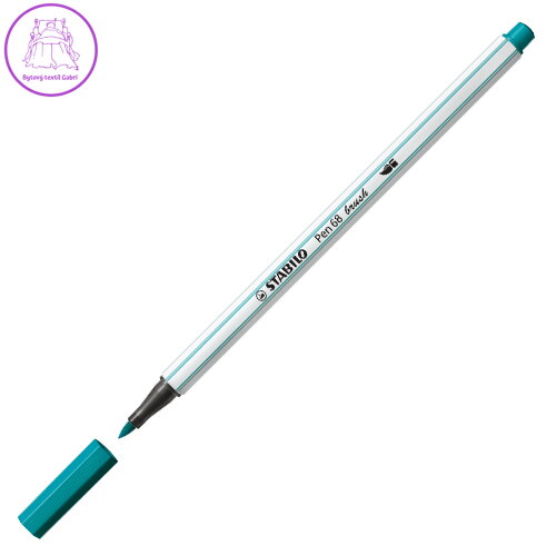 Fix se štětcovým hrotem pro různé šířky čar STABILO Pen 68 Brush, tyrkysový Fix se štětcovým hrotem pro různé šířky čar STABILO Pen 68 Brush, tyrkysový