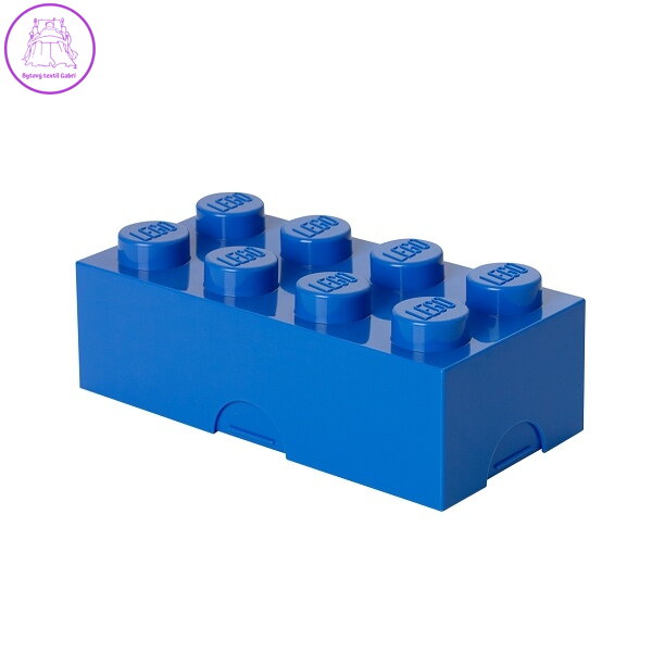 LEGO box na svačinu 100 x 200 x 75 mm - modrá