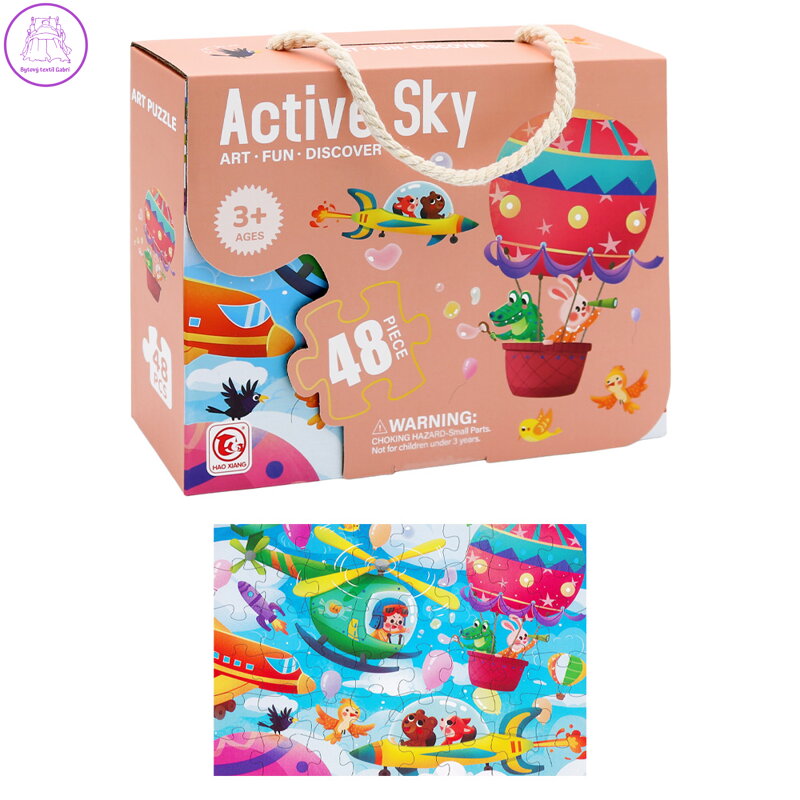 Dětské puzzle 50 x 34 cm (48 dílků) - Active Sky Dětské puzzle 50 x 34 cm (48 dílků) - Active Sky