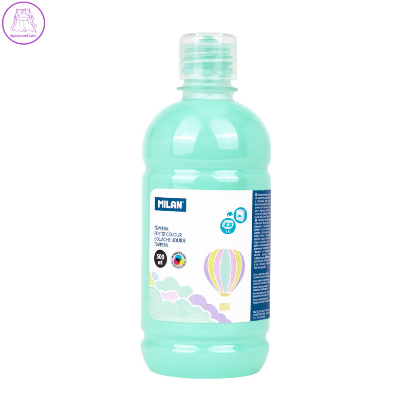 Barva temperová 500ml zelená pastelová