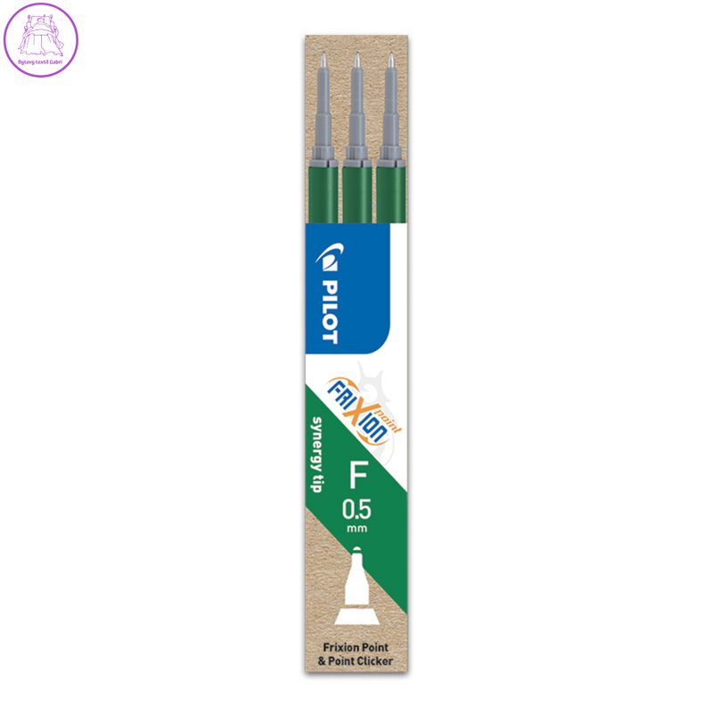 Náplň gumovací PILOT Frixion 0,5 mm/3 ks Micro hrot - zelená Náplň gumovací PILOT Frixion 0,5 mm/3 ks Micro hrot - zelená