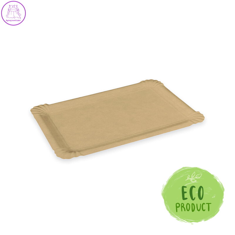 Tácky papírové - hnědé 13x20 cm, 250 ks