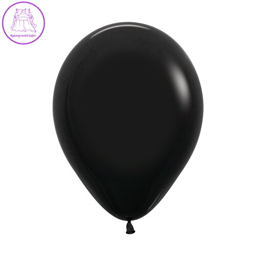 Balón Solid 25 cm, čierny /100ks/