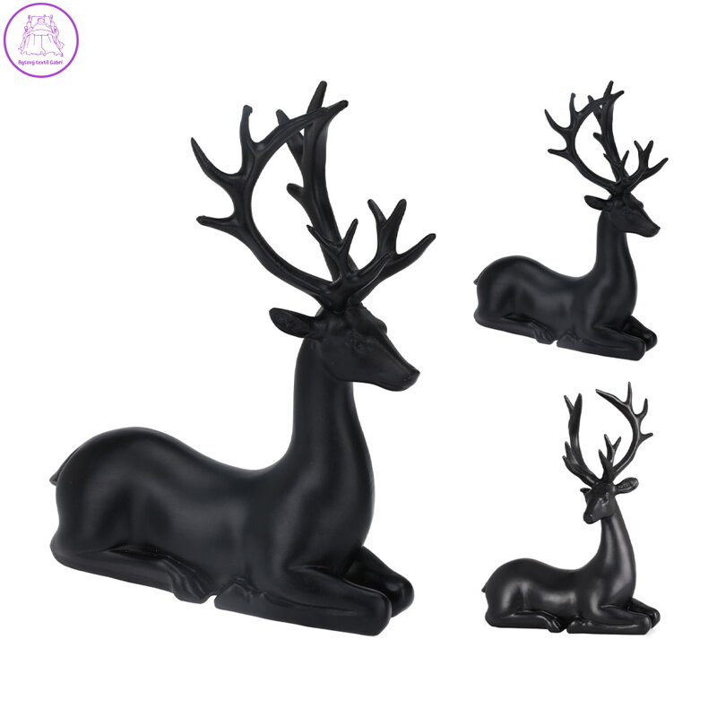 Figurka ležícího soba 20 cm, černá Figurka ležícího soba 20 cm, černá