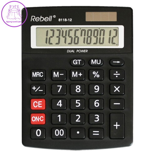 Kalkulačka stolová REBELL RE-8118-12 BX Kalkulačka stolová REBELL RE-8118-12 BX