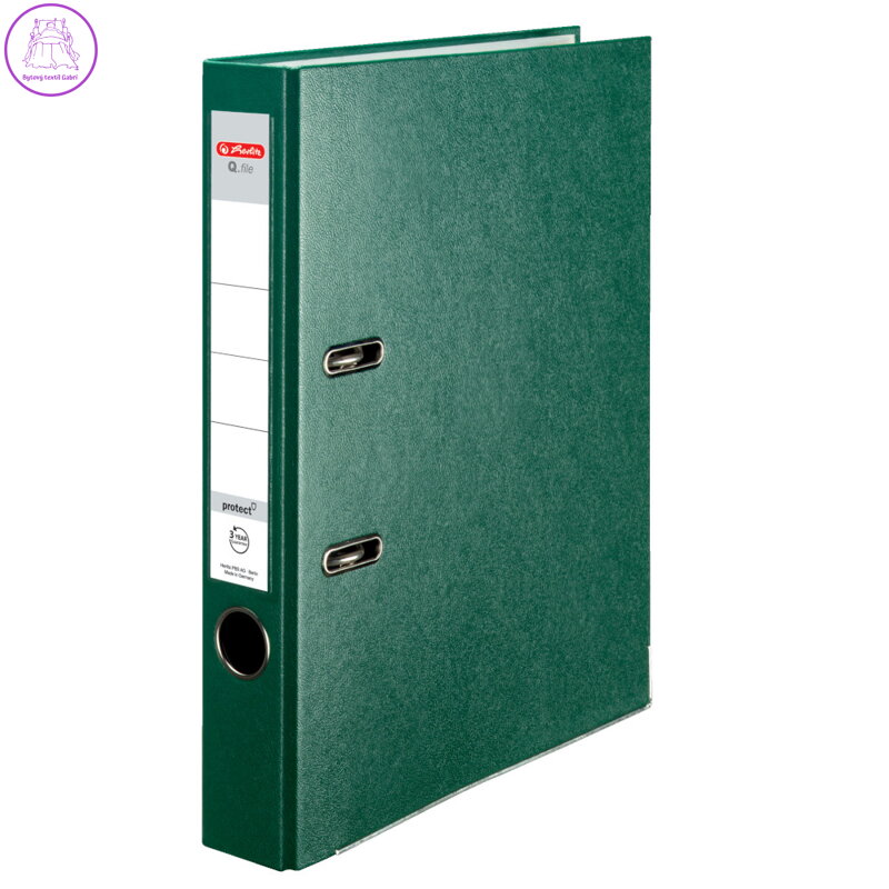Pořadač pákový Herlitz A4 50 mm zelený