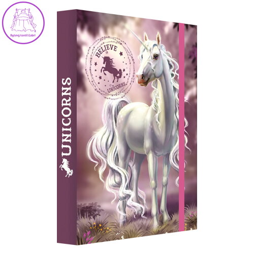 Box na zošity A4 Jumbo Believe in Unicorns Box na zošity A4 Jumbo Believe in Unicorns