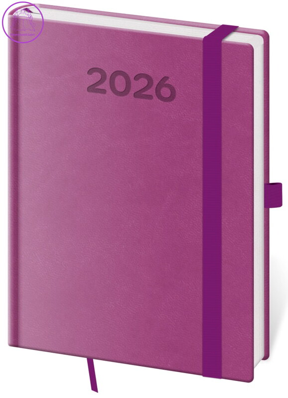 Diář 2026 denní B6 Print Pop - fialový