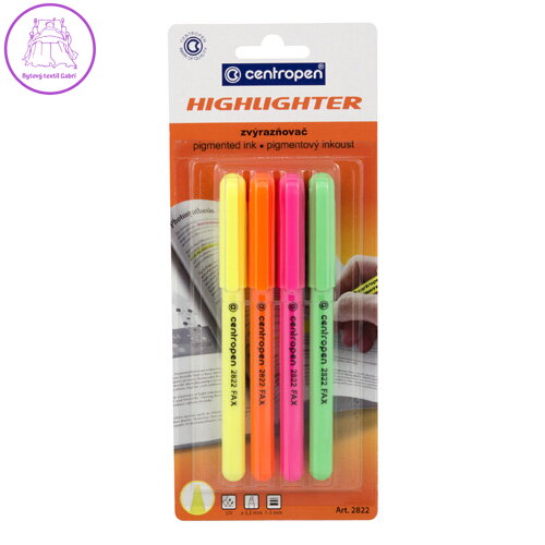 Zvýrazňovač sada centropen 2822/4