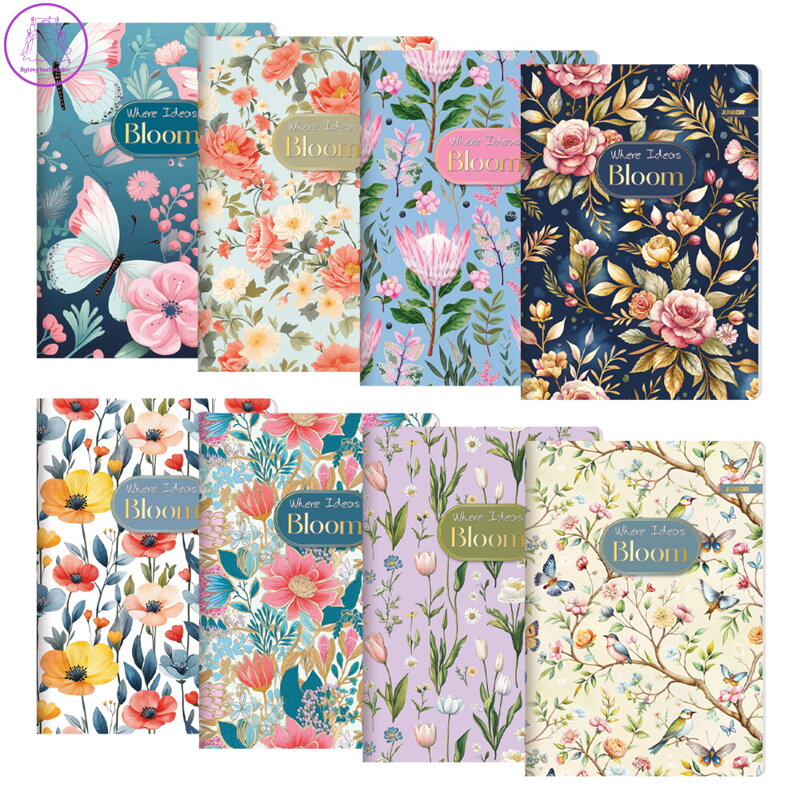 Zápisník A5, linkovaný 544, 40 listů, Exclusive "Bloom" Zápisník A5, linkovaný 544, 40 listů, Exclusive "Bloom"