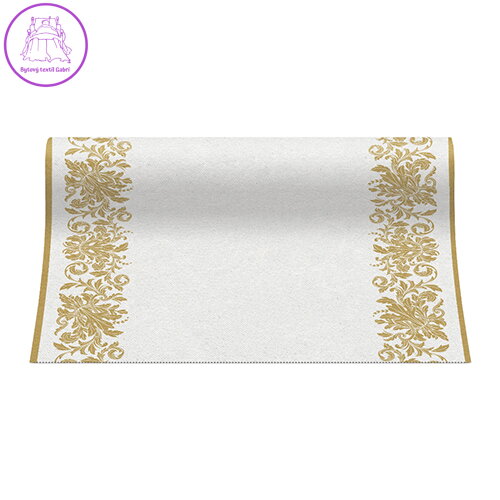 Středový pás AIRLAID 40 cm x 24 m Golden ornament Středový pás AIRLAID 40 cm x 24 m Golden ornament