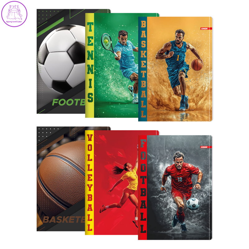 Zápisník A4, linkovaný 444, 40 listů, Exclusive "Sport"