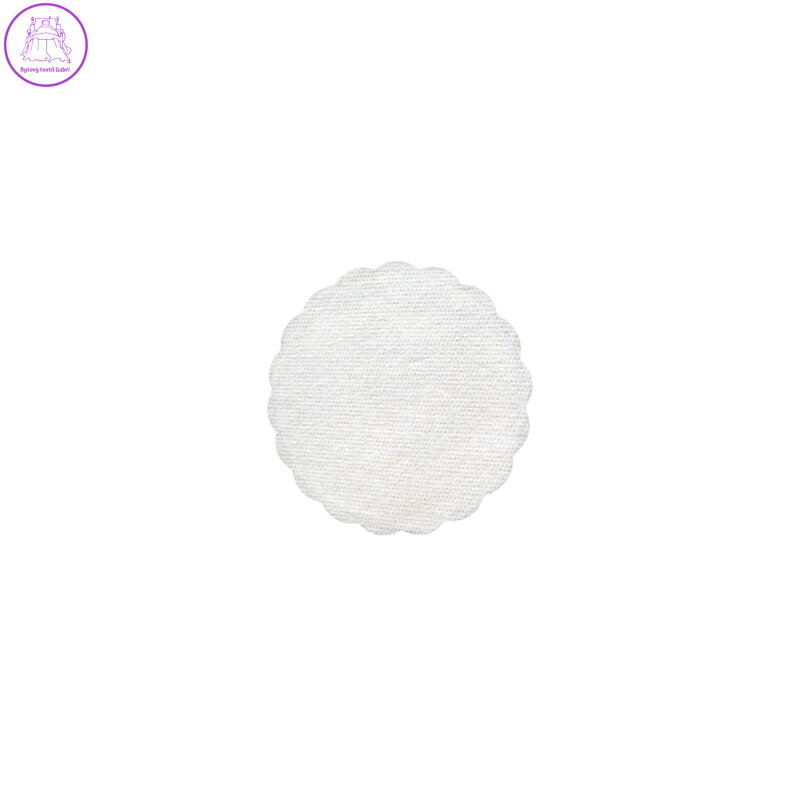 Rozetky do podšálky Airlaid 9 cm, bílé (500 ks v bal.)