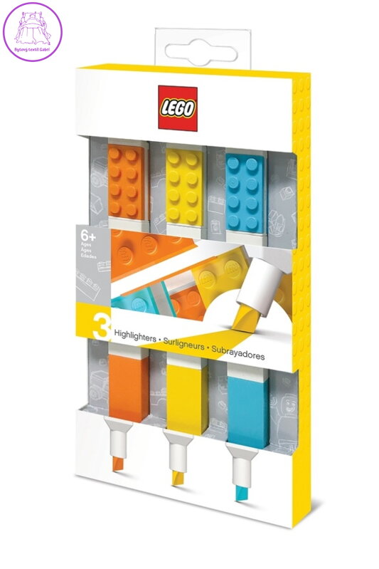 LEGO Zvýrazňovače, mix barev - 3 ks LEGO Zvýrazňovače, mix barev - 3 ks