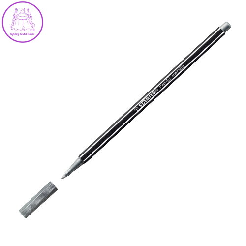 Fix metalický vláknový STABILO Pen 68 metallic stříbrný