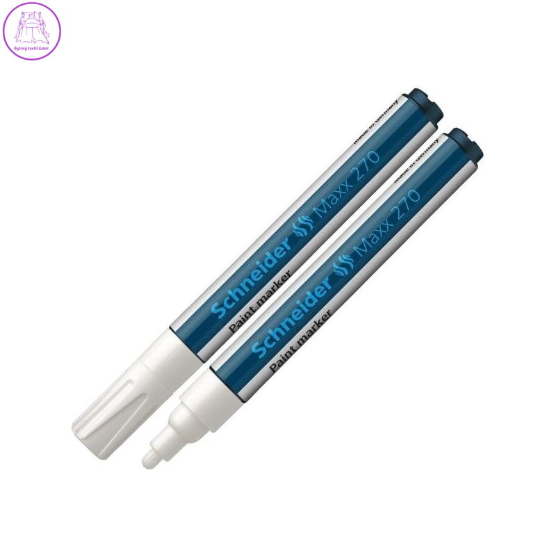 Lakový popisovač, 1-3 mm, SCHNEIDER "Maxx 270", bílý