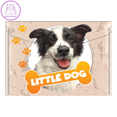 Obal PP s patentkou A4, Little Dog