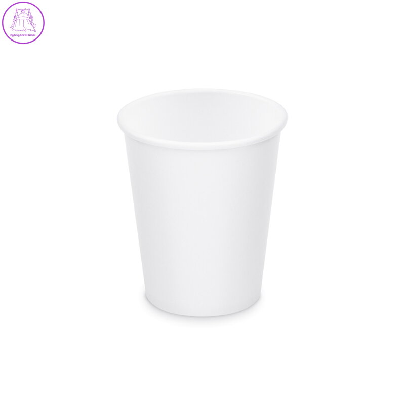 Papírový kelímek bílý Ø80mm 280ml `M: 0,2L/8oz` [10 ks]