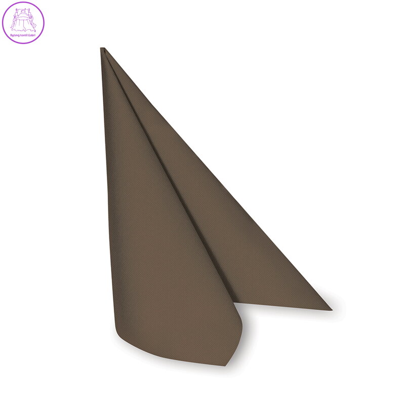 Obrousky Premium 40 x 40 cm dekor hnedé 50 ks Obrousky Premium 40 x 40 cm dekor hnedé 50 ks