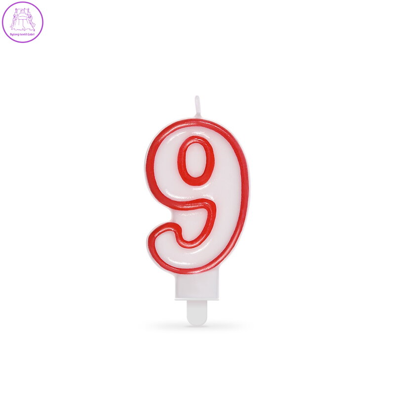 Svíčka číslovat "9" 75 mm