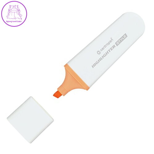 Zvýrazňovač CENTROPEN 6252 STYLE SOFT 1-5 mm, oranžový