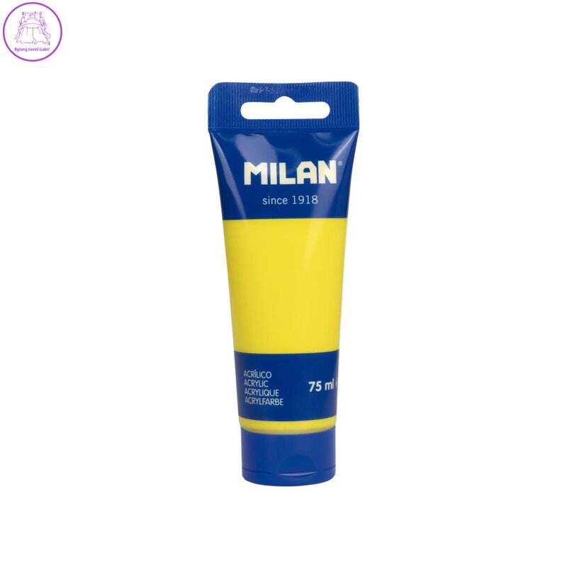Barva akrylová MILAN 75 ml - žlutá Barva akrylová MILAN 75 ml - žlutá