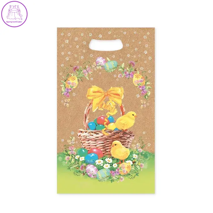 Dárková taška velikonoční Kraft 23x8x39 cm