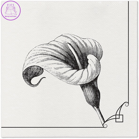 Ubrousky PAW AIRLAID 40x40 cm - Memory flower Ubrousky PAW AIRLAID 40x40 cm - Memory flower