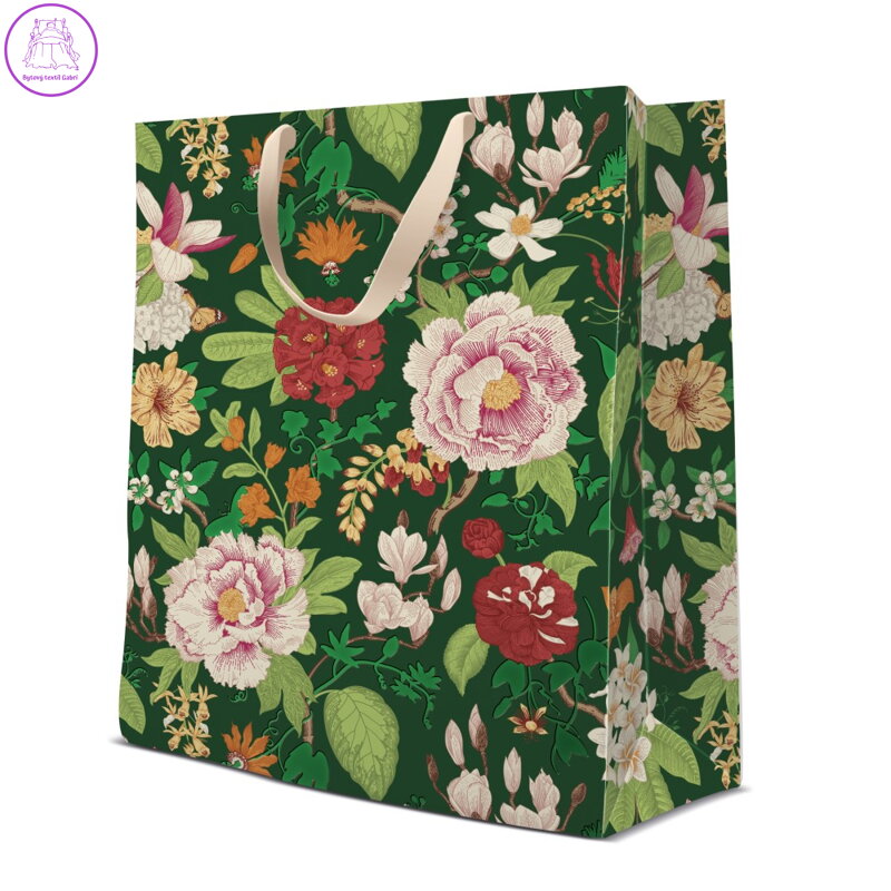 Dárková taška velká - Classic Flowers 30x12x41 cm Dárková taška velká - Classic Flowers 30x12x41 cm