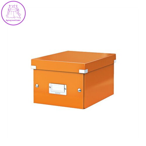Archivačná krabica "CLICK&STORE", A5, lakový lesk, oranžová