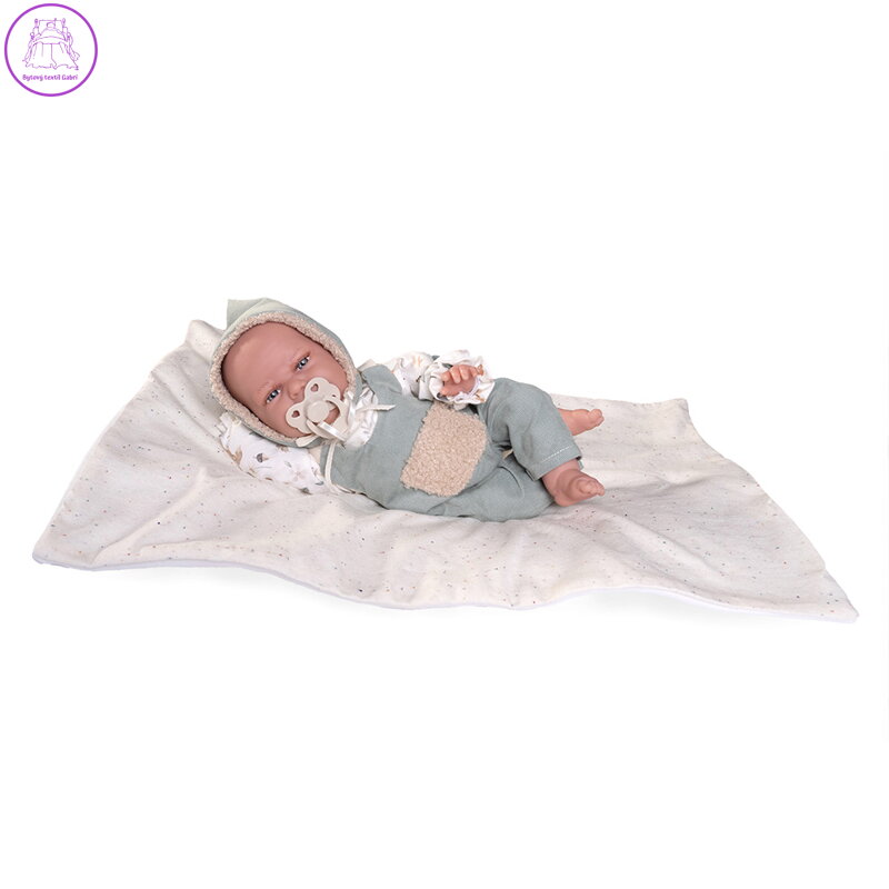 Panenka - novorozená Klára s dekou, 34 cm