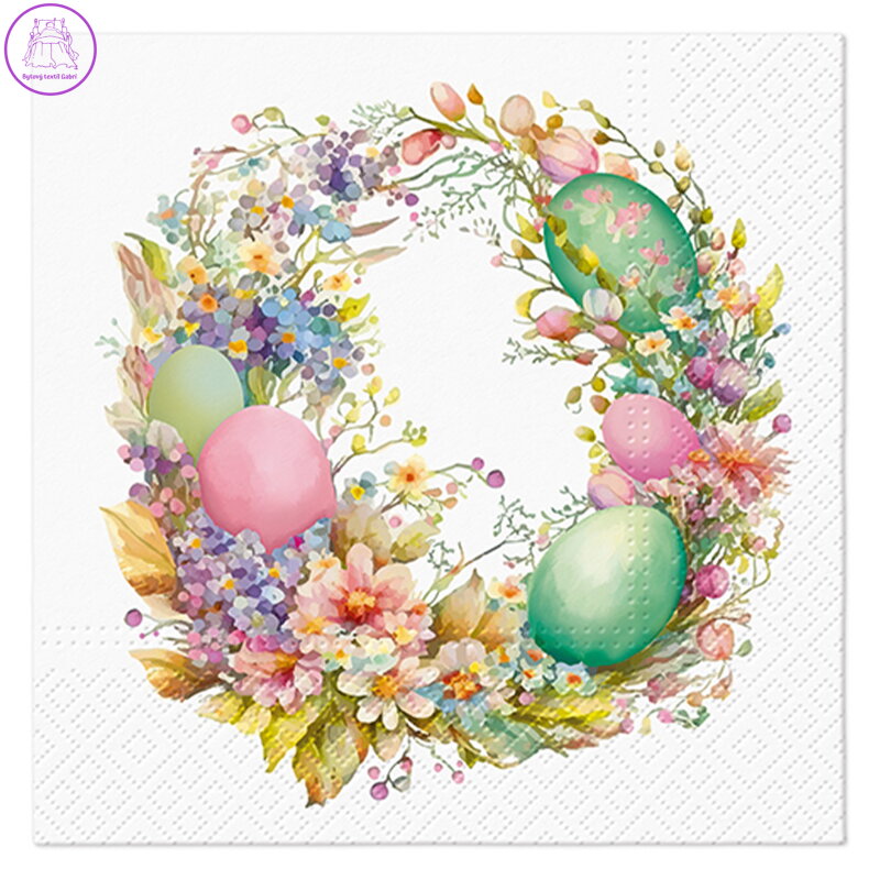 Ubrousky PAW L 33x33cm Easter Wreath Ubrousky PAW L 33x33cm Easter Wreath