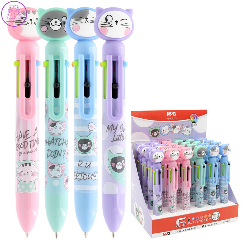 Pero kuličkové M&G SMC Pastel 6 barev v 1 (4 designy)