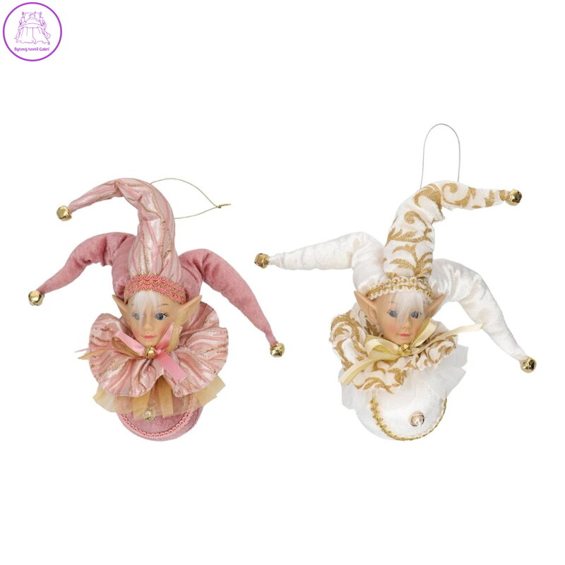 Figurka skřítka (dívka) k zavěšení 28 cm (2 barvy) Figurka skřítka (dívka) k zavěšení 28 cm (2 barvy)