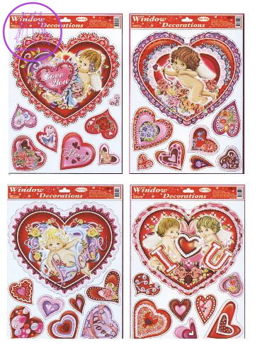 Adhézní nálepka Valentín STVGr-1002 ABCD Adhézní nálepka Valentín STVGr-1002 ABCD