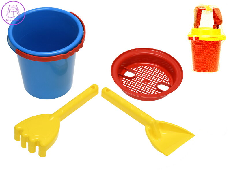 Sada na písek 14cm 4ks 2barvy 10m+ v síťce Sada na písek 14cm 4ks 2barvy 10m+ v síťce