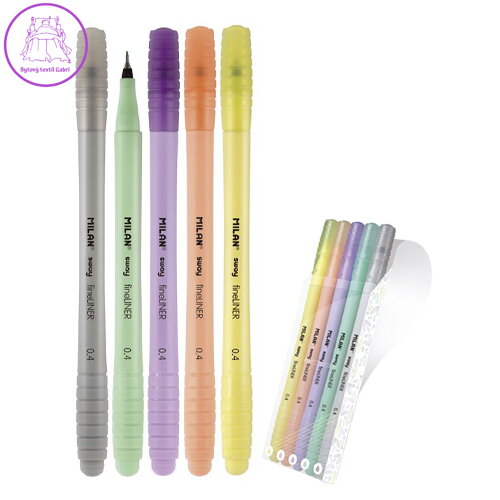 Liner MILAN Sway Pastel 0,4 mm - sada 5 ks v praktickém pouzdře Liner MILAN Sway Pastel 0,4 mm - sada 5 ks v praktickém pouzdře