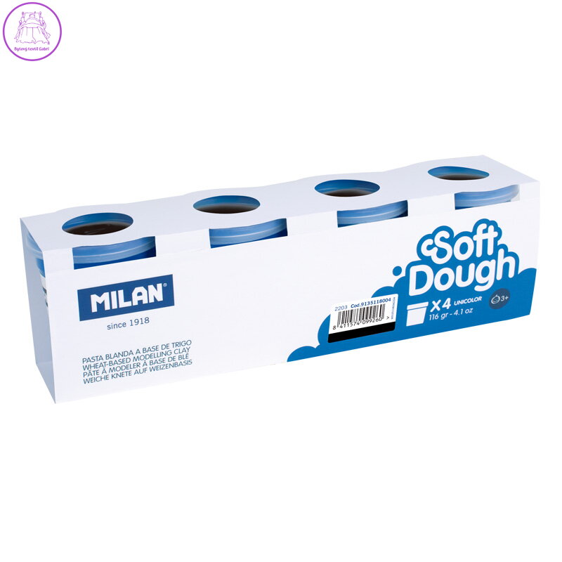Plastelína MILAN Soft Dough čierna 116g /1ks