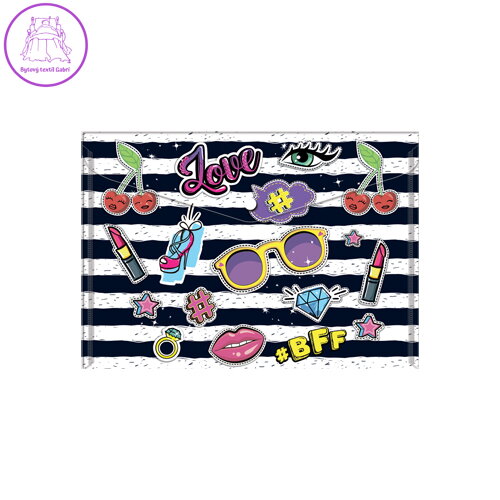 Obal PP s patentkou A5, Love Fashion Obal PP s patentkou A5, Love Fashion