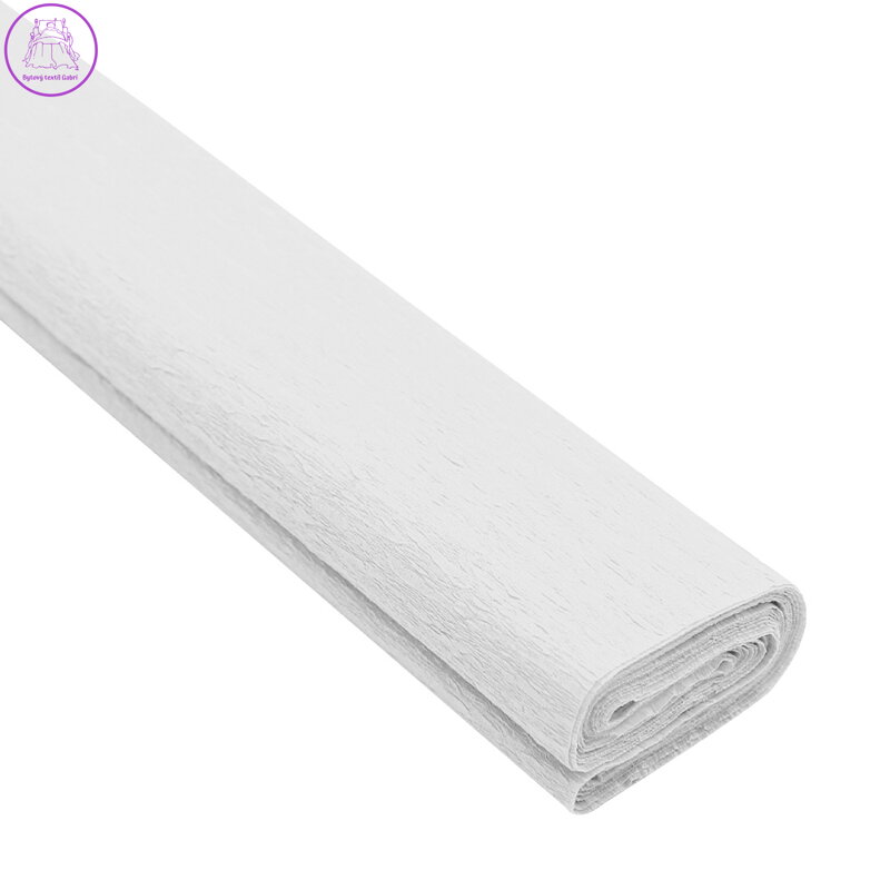 Krepový papír JUNIOR 200x50 cm - bílý 01