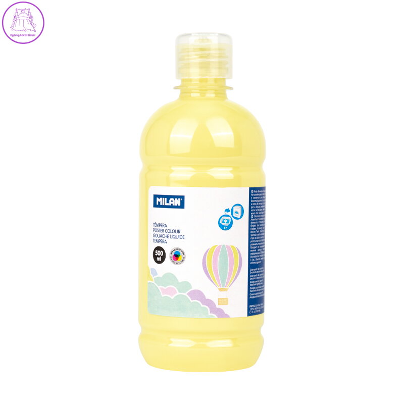 Barva temperová 500ml žlutá pastelová