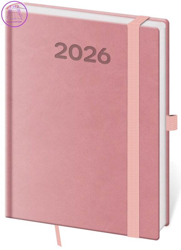 Diář 2026 týdenní B6 Print Pop - růžový