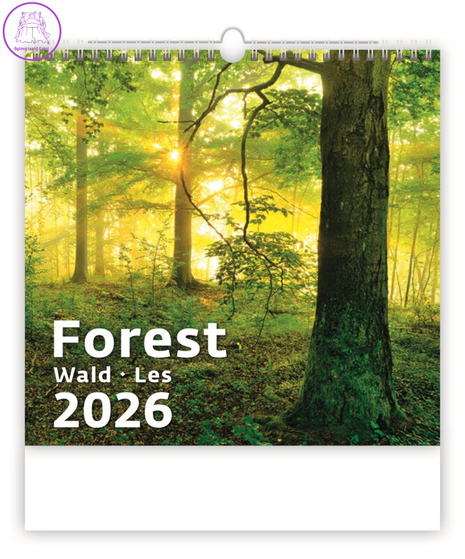 Nástěnný kalendář 2026 Forest/Wald/Les Nástěnný kalendář 2026 Forest/Wald/Les