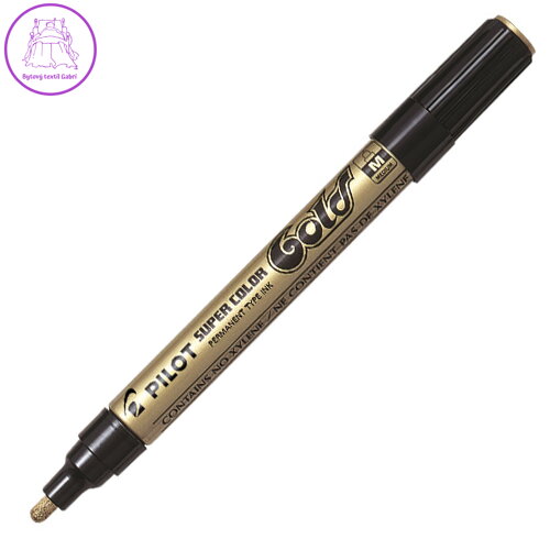 Permanentný popisovač PILOT Super Color stredný - zlatý