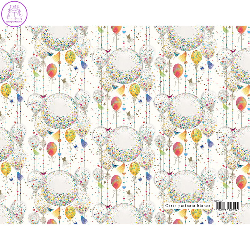 Dárkový balicí papír CANDY 70x100 cm - balónky Dárkový balicí papír CANDY 70x100 cm - balónky