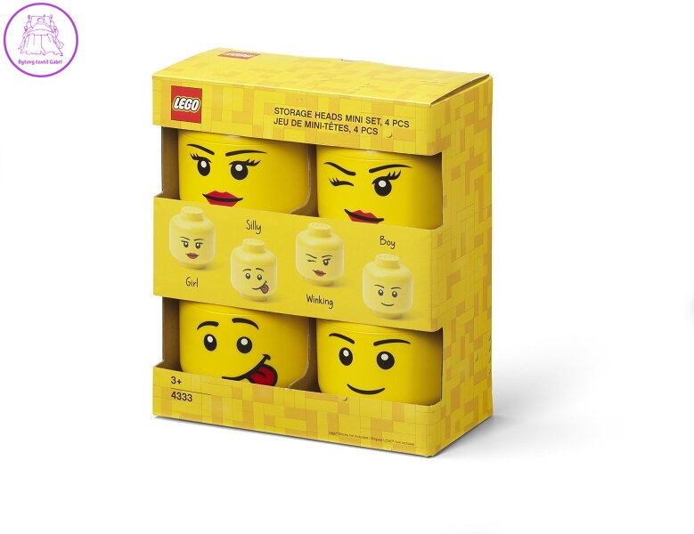 LEGO úložná hlava (mini) Multi-pack 4 ks