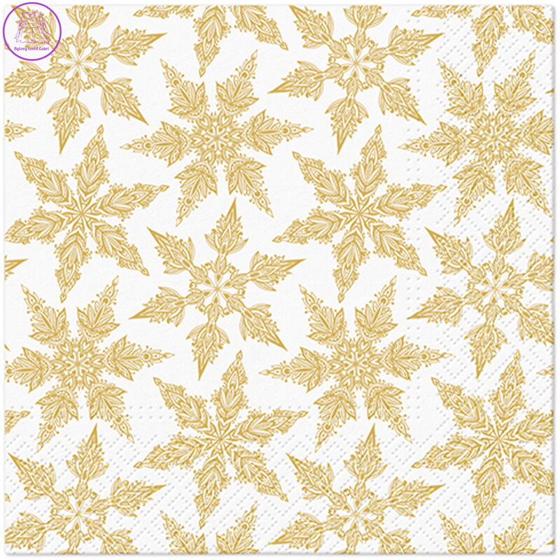 Ubrousky PAW L 33x33cm Gold Winter