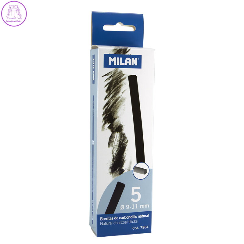 Uhlík přírodní MILAN 9-11mm, 5ks Uhlík přírodní MILAN 9-11mm, 5ks