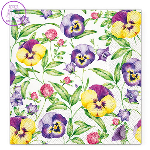 Obrúsky TaT 33x33cm Beautiful Pansies Obrúsky TaT 33x33cm Beautiful Pansies